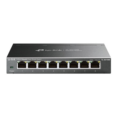 Tp-Link TL-SG108E 8-Port Metal Gigabit Easy Smart Switch TL-SG108E