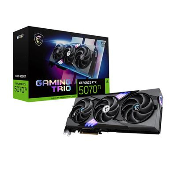 Msi Geforce Rtx 5070 Ti Gaming Trio Oc 16Gb Gddr7/Pci Express 5.0/2580Mhz/28000M GEFORCE RTX 5070 TI 16G GAMING TRIO OC