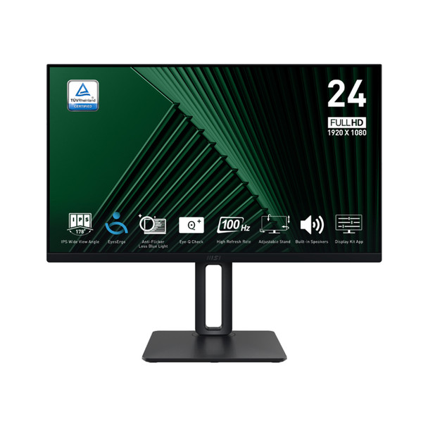 MSI PRO MP245PG 24 " Monitor FHD 1920 x 1080 100Hz IPS 1ms 1x HDMI 1.4b 1x DP 1. PRO MP245PG
