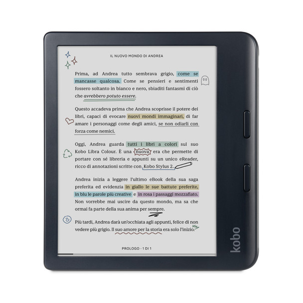 Rakuten Kobo Libra Colour 17.8 cm 7" E Ink Kaleido 1264 x 1680 pixels 32 GB 2000 N428-KU-BK-K-CK