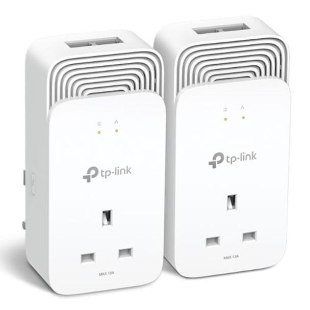 Tp-Link PG2400P KIT Wired 1428Mbps G.Hn2400 Powerline Adapter Kit Ac Pass Throug PG2400P KIT