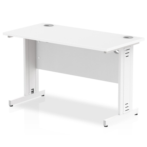 Impulse 1200 X 600Mm Straight Desk White Top White Cable Managed Leg MI002281 MI002281 Impulse 1200 X 600Mm Straight Desk White Top White Cable Managed Leg MI002281 MI002281
