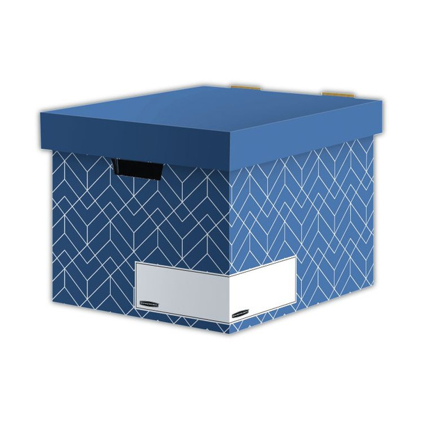Bankers Box Decor Storage Box - Urban Slate Blue Pack of 5 4483701