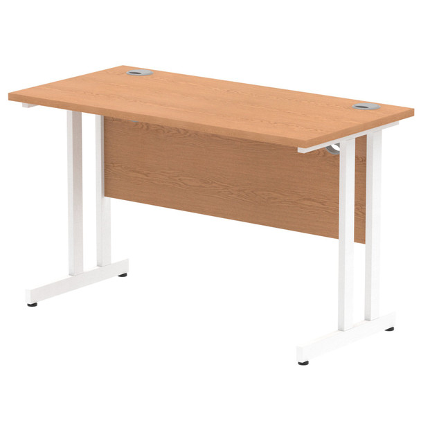 Impulse 1200 X 600Mm Straight Desk Oak Top White Cantilever Leg MI002653 MI002653 Impulse 1200 X 600Mm Straight Desk Oak Top White Cantilever Leg MI002653 MI002653