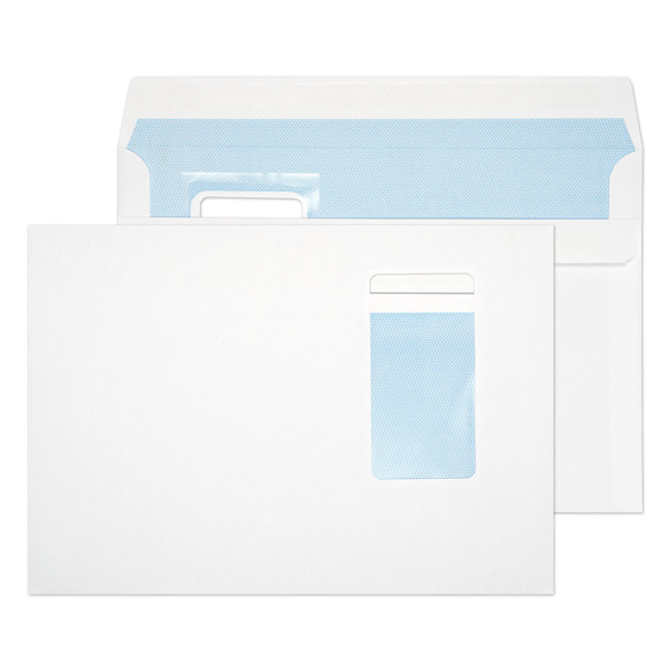Blake Purely Everyday Wallet Envelope C5 Self Seal Window 100Gsm White Pack 500 6805PW