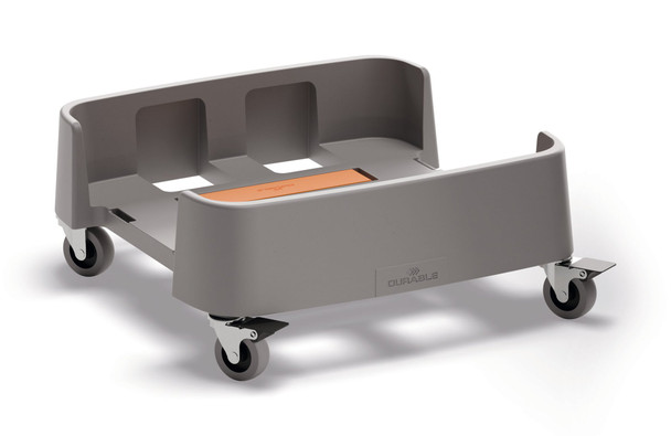 Durable Linkable Trolley for Durabin 90L Recycled Polypropylene Grey - 334137 334137