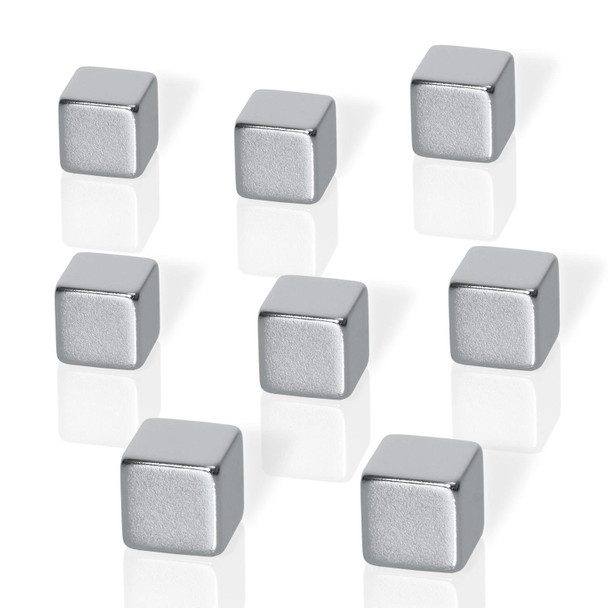 Sigel Beboard Neodymium Cube Magnets Silver Pk8 - B3101 B3101 Sigel Beboard Neodymium Cube Magnets Silver Pk8 - B3101 B3101