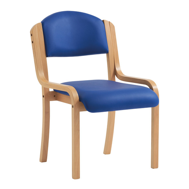 Nautilus Designs Tahara Stackable Conference/Visitor Chair Without Arms Blue Vin DPA2070/BE/BLV Nautilus Designs Tahara Stackable Conference/Visitor Chair Without Arms Blue Vin DPA2070/BE/BLV