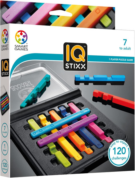 Smart Games IQ Stixx Puzzle Game with 120 Challenges Ages 7+ Years SG304