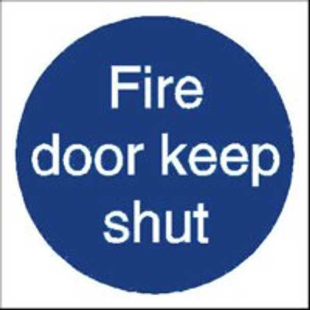 Stewart Superior Fire Door Keep Shut Sign 100X100mm M014SAV-100X100 Stewart Superior Fire Door Keep Shut Sign 100X100mm M014SAV-100X100