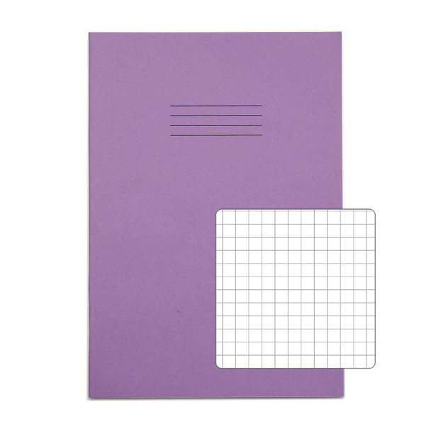 Rhino A4 Exercise Book 80 Page Squared S7 Purple Pack 50 - VEX668-335-4 VEX668-335-4 Rhino A4 Exercise Book 80 Page Squared S7 Purple Pack 50 - VEX668-335-4 VEX668-335-4