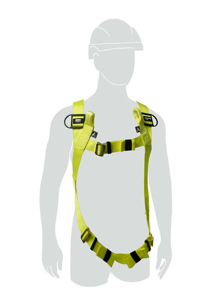H100 2 Point 2 Loop Universal Size Harness Yellow Size 140KG HW1036294