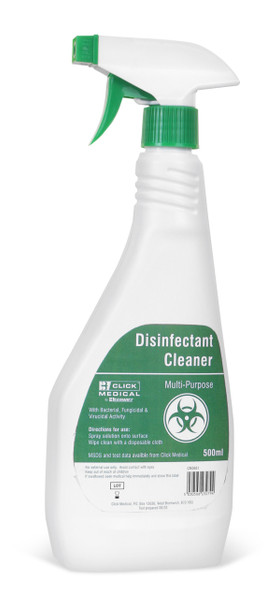 Click Medical Multipurpose Disinfectant Cleaner 500Ml White Size 500ML CM0661