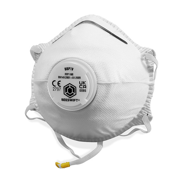 Beeswift Contour P1 Valved Mask White BBP1VN