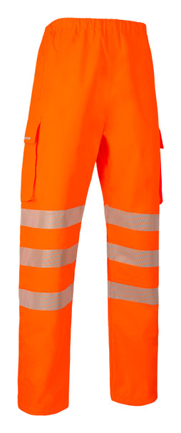 Beeswift Deltic Hi-Vis Ripstop Breathable Waterproof Rail Overtrouser Orange 4XL BSDTOR4XL