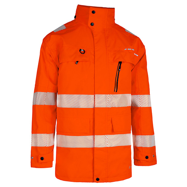 Beeswift Deltic Hi-Vis Ripstop Breathable Waterproof Jacket Orange Size S BSD21ORS