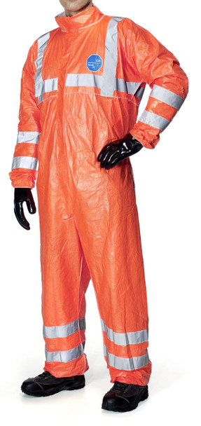 Tyvek® 500 Hi-Vis Disposable Coverall Orange Size L TBS500HVL