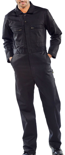 Beeswift Heavyweight Boilersuit Black Size 36 PCBSHWBL36