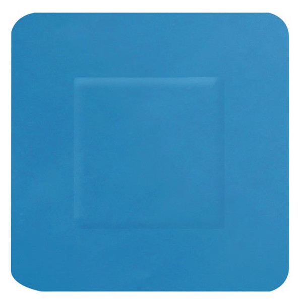 Hygioplast Detectable Square Plasters 100 Blue CM0505