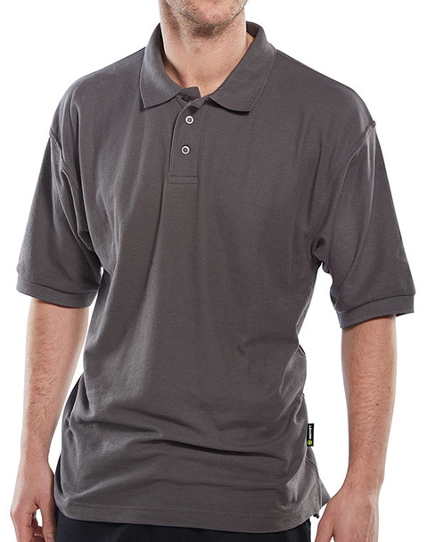 Beeswift Standard Polo Shirt Grey Size XXL CLPKSGYXXL