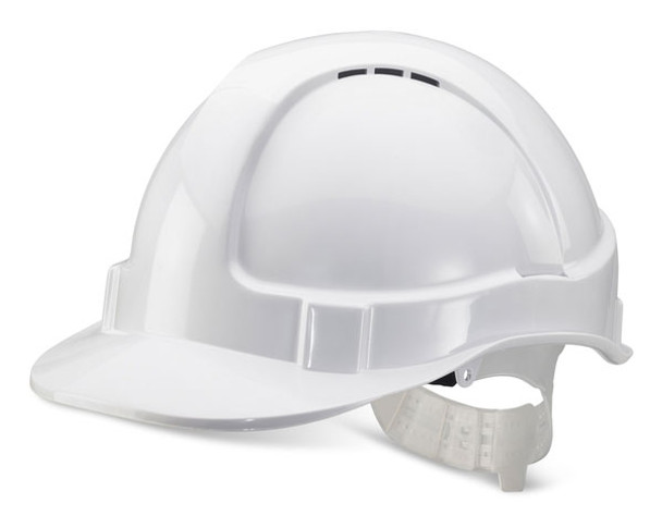 Beeswift Economy Vented Safety Helmet White BBEVSHW