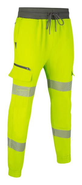 Mens Hi-Vis Work Joggers Saturn Yellow Size 2XL MJB01SYXXL