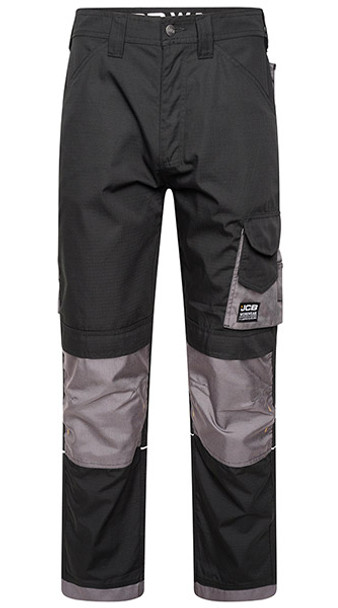 Jcb Workwear Trade Rip Stop Trousers Black/Grey Size 32 D+II-32