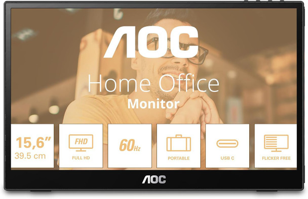 Aoc T3 15.6 " 1920 X 1080 Pixels Ips Panel Portable Usb-C Monitor 16T3EA