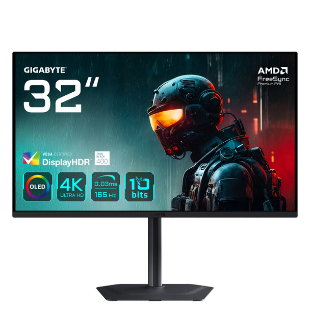 GIGABYTE MO32U 31.5" OLED 4K UHD Gaming Monitor - 3840 x 2160 165Hz 0.03ms 250 c MO32U-EK GIGABYTE MO32U 31.5" OLED 4K UHD Gaming Monitor - 3840 x 2160 165Hz 0.03ms 250 c MO32U-EK