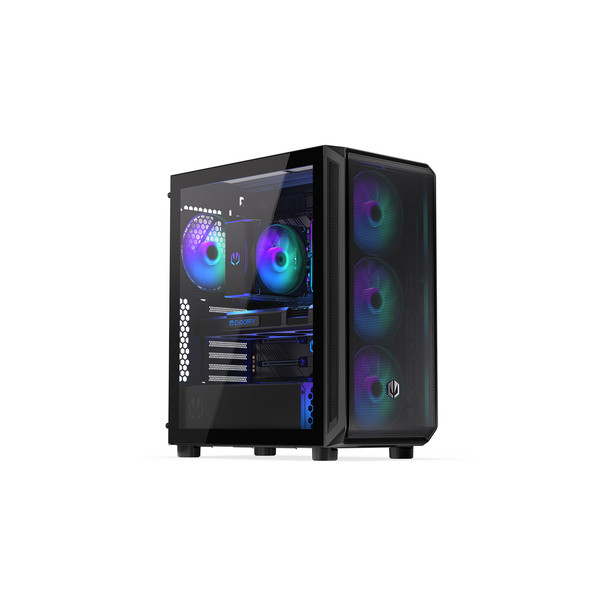 ENDORFY Arx 500 ARGB PC Black ATX ITX micro ATX Tempered glass Gaming Case fans EY2A011