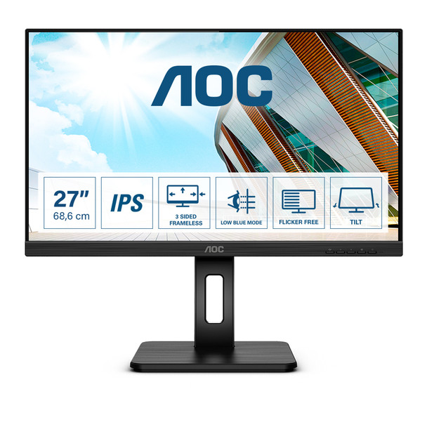 AOC P2 Q27P2Q 68.6 cm 27" 2560 x 1440 pixels Quad HD LED 4 ms Black Q27P2Q