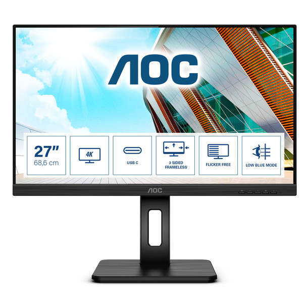 AOC U27P2CA 27 4K Ultra HD 60 Hz IPS Monitor U27P2CA
