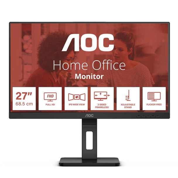 AOC E3 27E3QAF 68.6 cm 27" 1920 x 1080 pixels Full HD LED 4 ms Black 27E3QAF