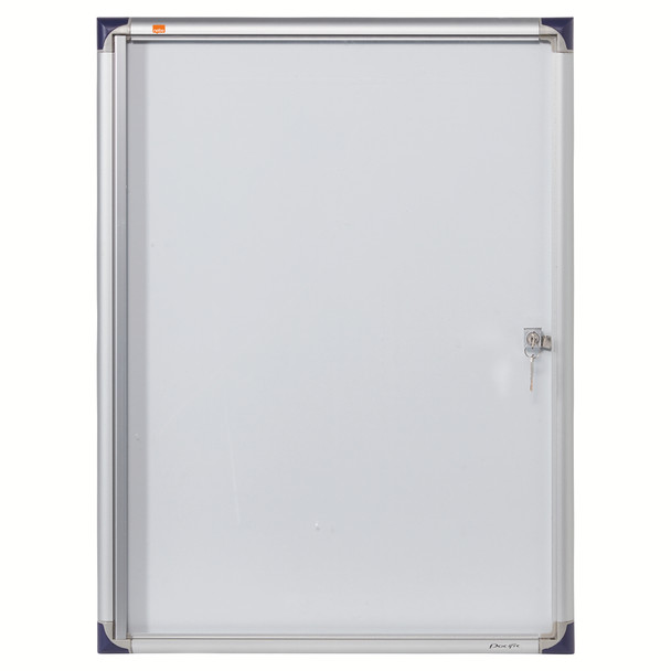 Nobo Extra Flat Magnetic Whiteboard Display Case Lockable 4 X A4 550X735mm 19008 1900846