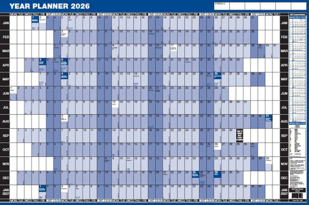 Valuex Year Planner Unmounted 2026 - YPU YPU