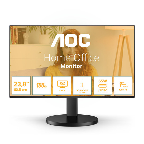AOC B3 24B3CF2 60.5 cm 23.8" 1920 x 1080 pixels Full HD LED 1 ms Black 24B3CF2