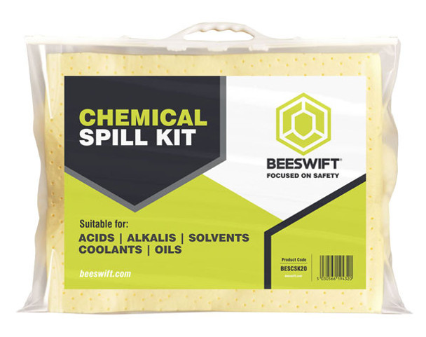 Beeswift Chemical Spill Kit 20L Clear Size 20L BESCSK20