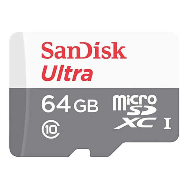 SanDisk SDSQUNR-064G-GN3MN 64 GB MicroSDXC Class 10 Class 1 U1 Grey White SDSQUNR-064G-GN3MN