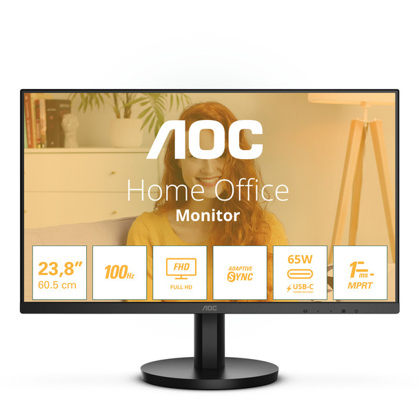 AOC 24B3CA2 60.5 cm 23.8" 1920 x 1080 pixels Full HD LED 4 ms Black 24B3CA2