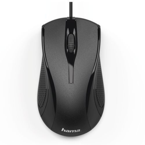 Hama Mc-200 Wired Optical Mouse 1000 Dpi Usb 3 Buttons Black 00182602