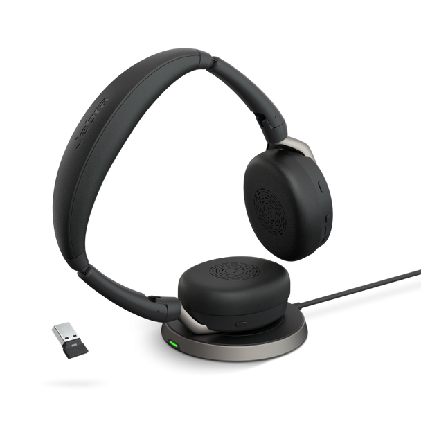 Jabra Evolve2 65 Flex Link 380 USB-A MS Stereo Headset and Wireless Charging 65FLEXMSUSBACHARGE