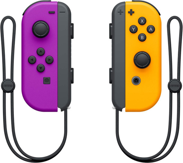 Nintendo Joy-Con Pair Neon Purple And Neon Orange Gaming Controllers 10002888