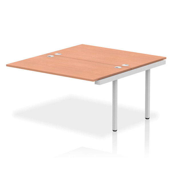 Impulse Back-To-Back Bench Desk Extension Kit W1400 X D1600 X H730mm Beech Finis IB00220