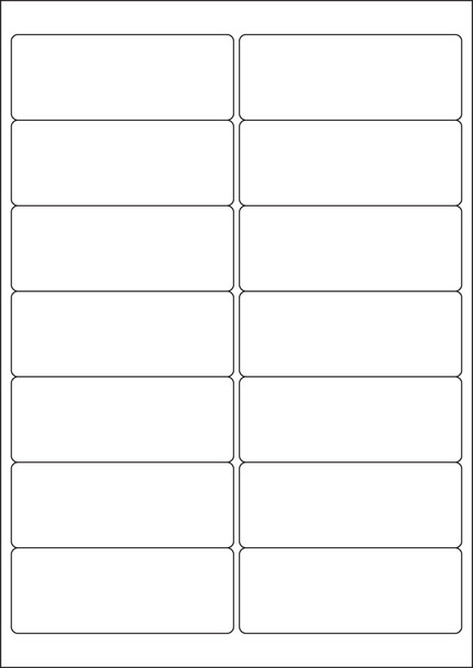Valuex Multipurpose Label 99.1X38.1Mm 14 Per A4 Sheet White 1400 Labels 15131SM