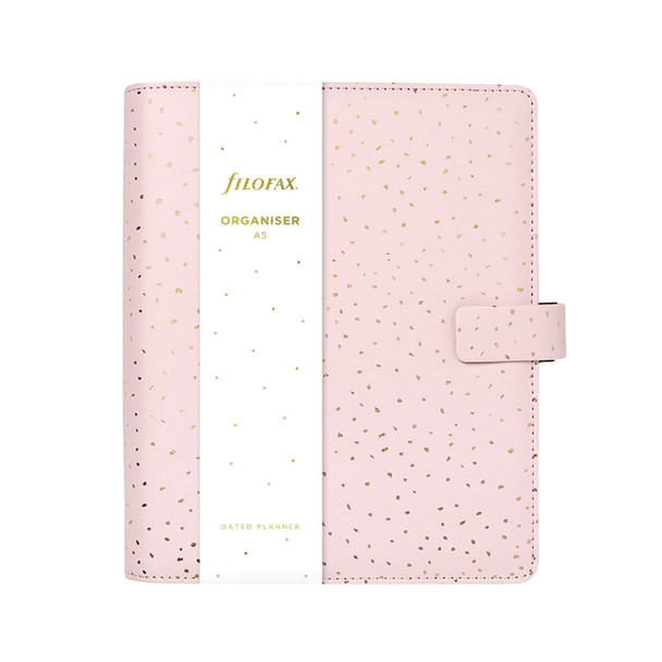 Filofax Confetti Personal Organiser A5 2026 Rose Quartz 028723 028723
