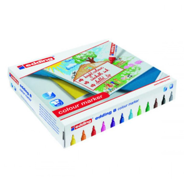 Edding 8 Colour Marker Assorted Colours Classpack Pack 144 - 4-51910 4-51910