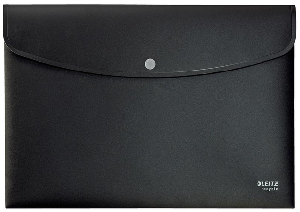Leitz Recycle Document Wallet A4 Black Pack 10 46780095 46780095