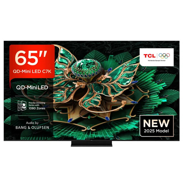 TCL 65C7K- 165.1 cm 65" 3840 x 2160 pixels QLED Smart TV Wi-Fi Black 65C7K-UK