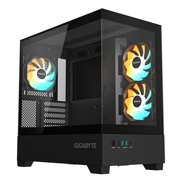 GIGABYTE C201 PANORAMIC PC Case - Mid Tower m-ATX 360mm radiator support 3 Pre-i GB-C201P