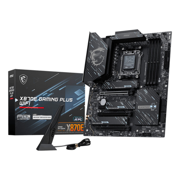 MSI X870E GAMING PLUS WIFI AMD Socket AM5 AMD Ryzen 7000 Series AMD Ryzen 8000 S X870E GAMING PLUS WIFI